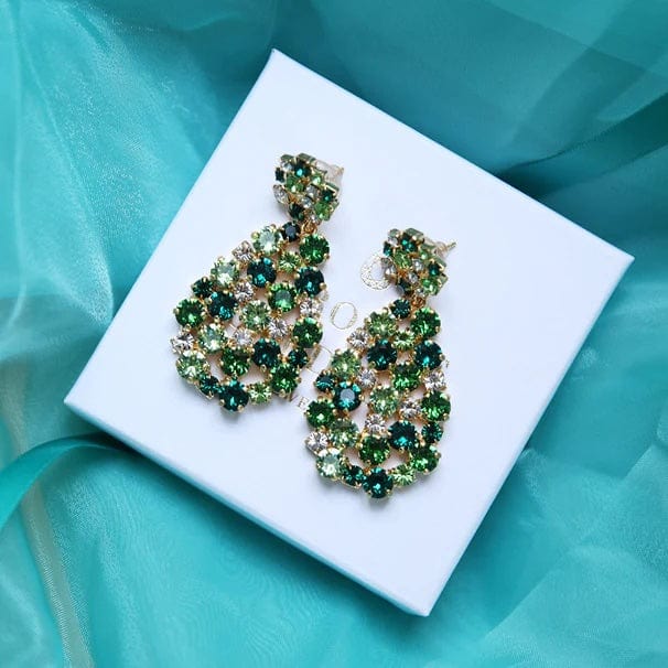 Caroline Svedbom øredobber Hanna earrings - green combo