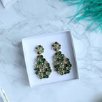 Last inn bildet i Galleri-visningsprogrammet, Caroline Svedbom øredobber Hanna earrings - green combo
