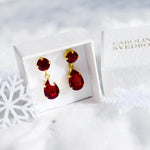 Last inn bildet i Galleri-visningsprogrammet, Caroline Svedbom øredobber Mini drop earrings - light amber
