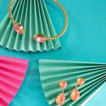 Last inn bildet i Galleri-visningsprogrammet, Caroline Svedbom øredobber Mini Drop earrings - orange glow delite
