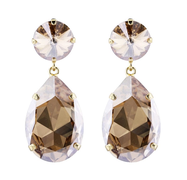 Caroline Svedbom øredobber Perfect drop earrings - golden shadow