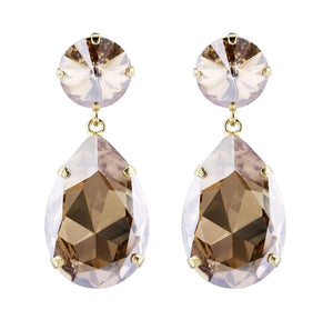 Caroline Svedbom øredobber Perfect drop earrings - golden shadow