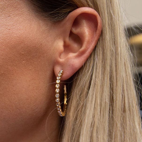 Caroline Svedbom øredobber Siri large earrings - crystal