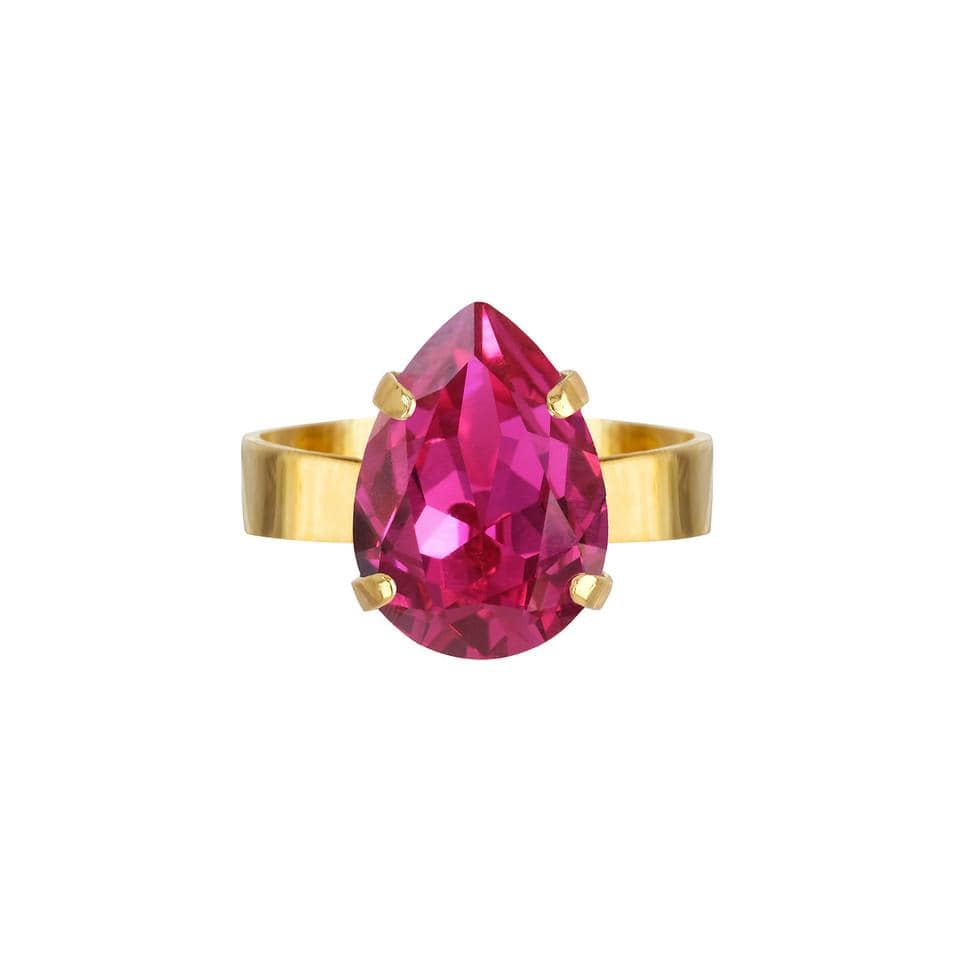 Caroline Svedbom ringer Mini drop ring - fushia
