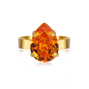 Caroline Svedbom ringer Mini drop ring - tangerine
