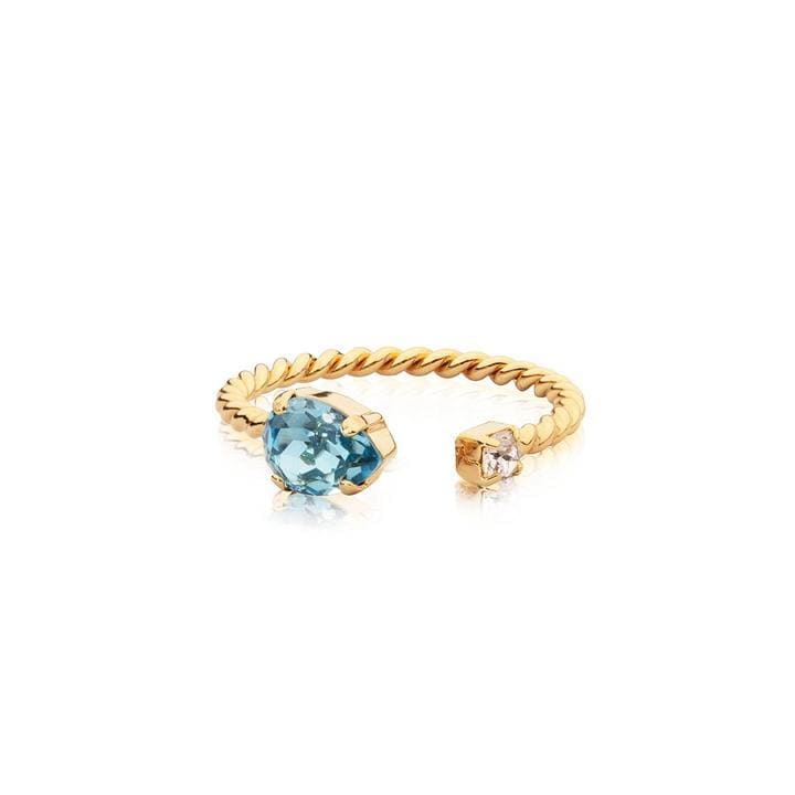 Caroline Svedbom ringer Nani ring - aquamarine