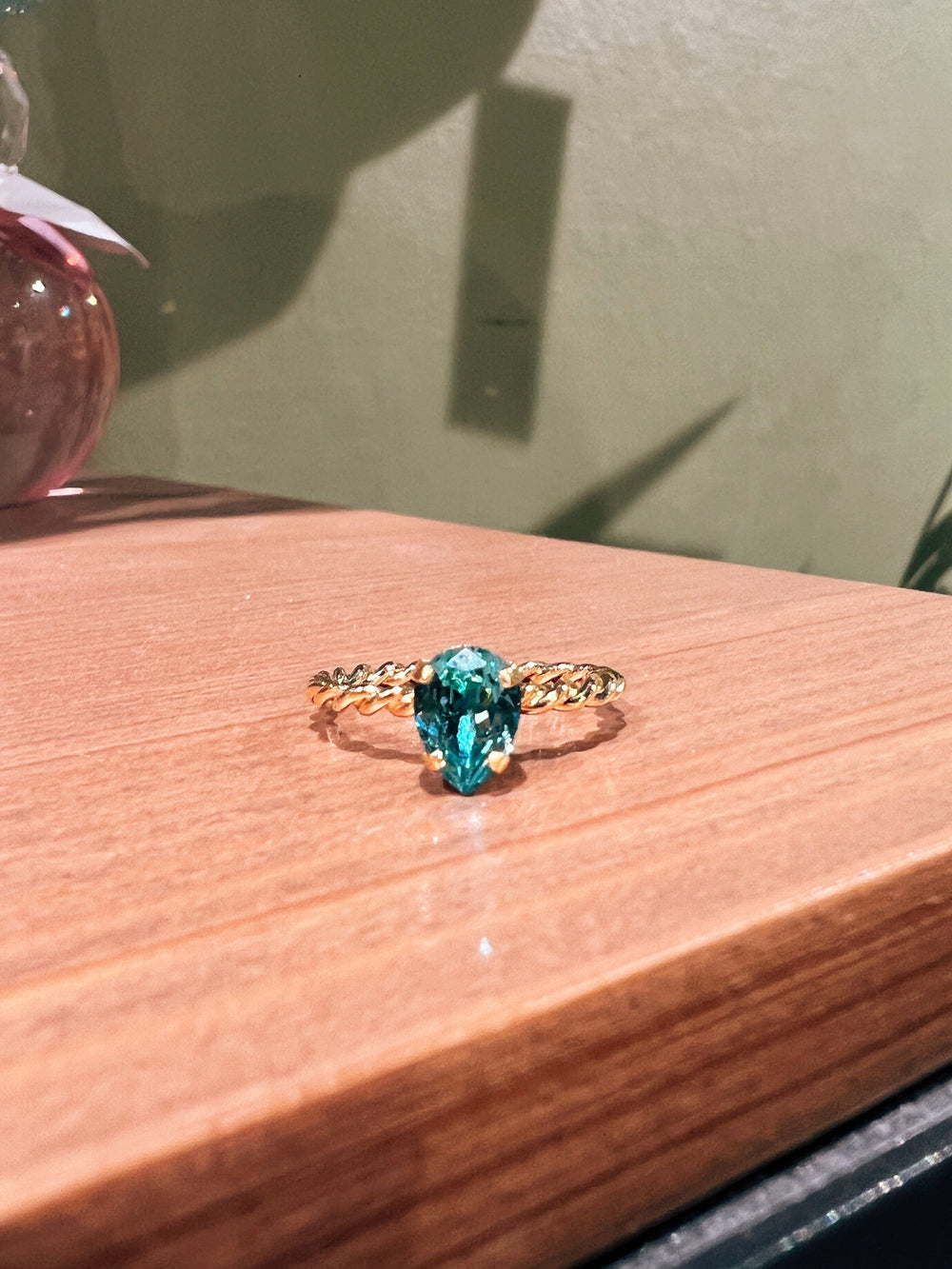 Caroline Svedbom ringer Niki ring - light turquoise