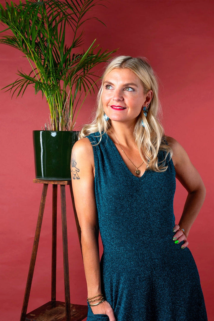 Dianas Vintage buksedresser Jolly Jumpsuit - lurex