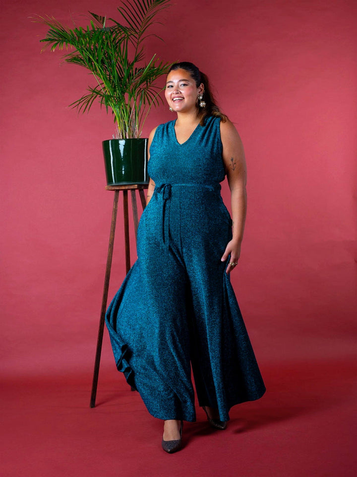 Dianas Vintage buksedresser Jolly Jumpsuit - lurex