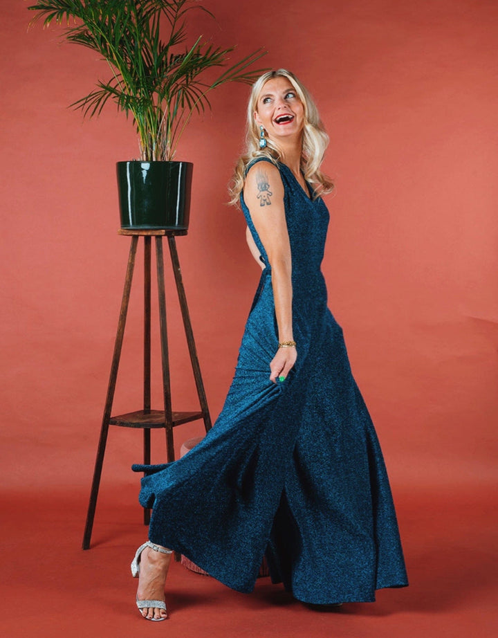 Dianas Vintage buksedresser Jolly Jumpsuit - lurex