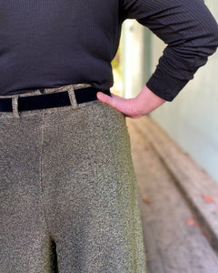 Dianas Vintage bukser Cool Culottes lurex - gold glitter