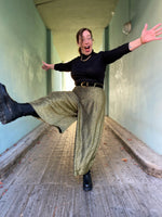 Last inn bildet i Galleri-visningsprogrammet, Dianas Vintage bukser Cool Culottes lurex - gold glitter
