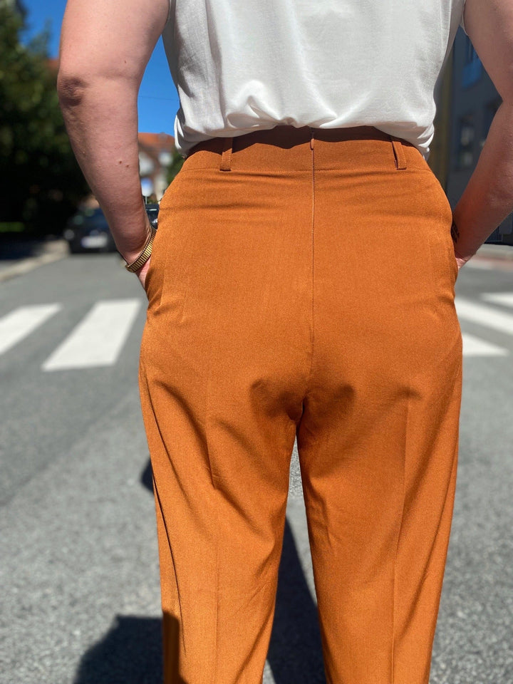 Dianas Vintage bukser Frida Pants twill - caramel