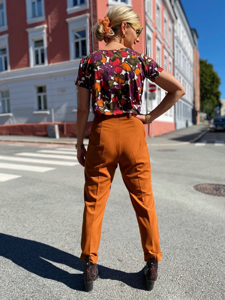 Dianas Vintage bukser Frida Pants twill - caramel