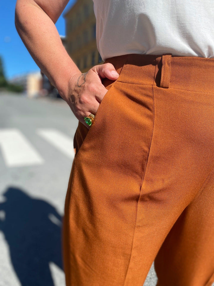 Dianas Vintage bukser Frida Pants twill - caramel