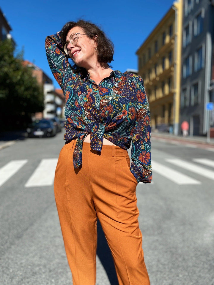 Dianas Vintage bukser Frida Pants twill - caramel