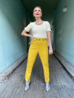 Last inn bildet i Galleri-visningsprogrammet, Dianas Vintage bukser Frida Pants twill - yellow
