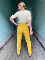 Last inn bildet i Galleri-visningsprogrammet, Dianas Vintage bukser Frida Pants twill - yellow
