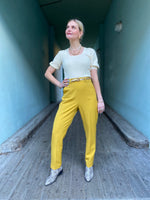 Last inn bildet i Galleri-visningsprogrammet, Dianas Vintage bukser Frida Pants twill - yellow
