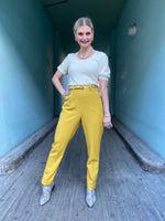 Last inn bildet i Galleri-visningsprogrammet, Dianas Vintage bukser Frida Pants twill - yellow
