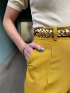 Dianas Vintage bukser Frida Pants twill - yellow