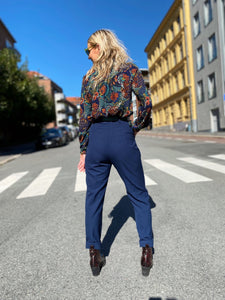 Dianas Vintage bukser Frida Pants twill - dark blue