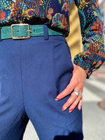 Last inn bildet i Galleri-visningsprogrammet, Dianas Vintage bukser Frida Pants twill - dark blue
