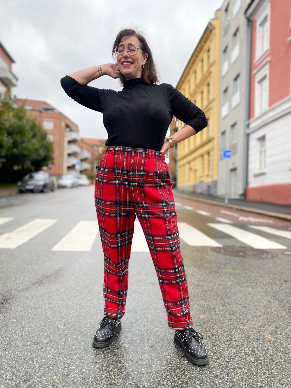 Dianas Vintage bukser Frida Pants - tartan