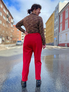 Dianas Vintage bukser Frida Pants twill - red