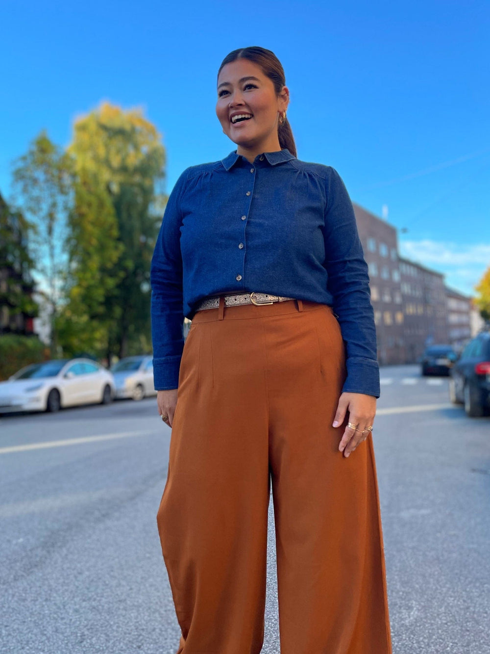 Dianas Vintage bukser Hepburn Pants - caramel