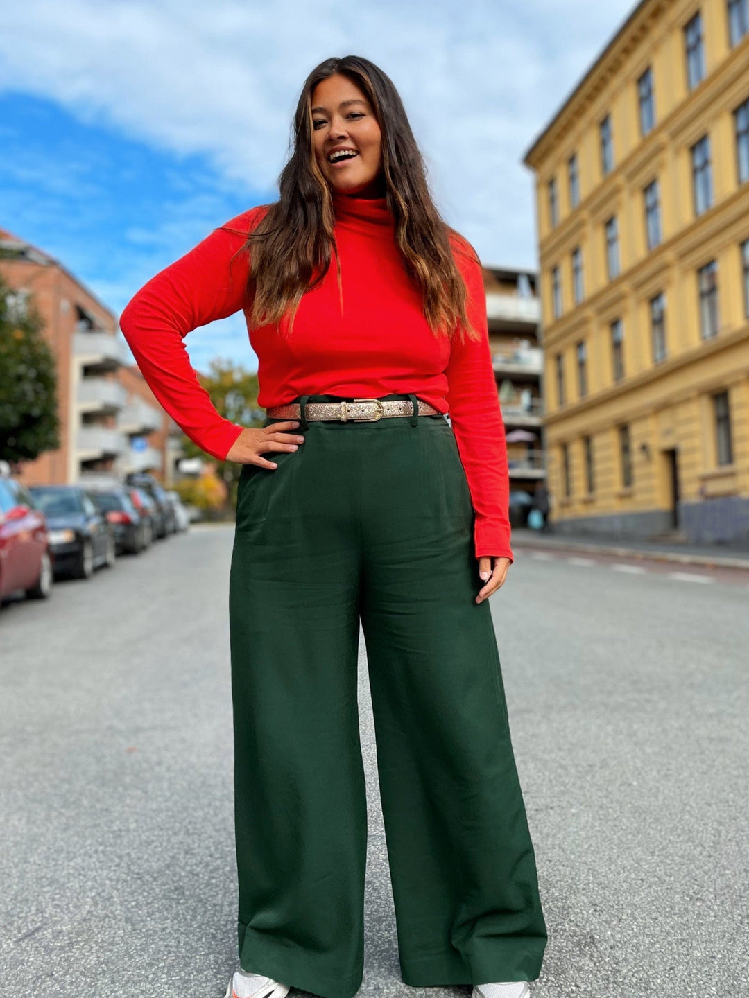 Dianas Vintage bukser Hepburn Pants - dark green