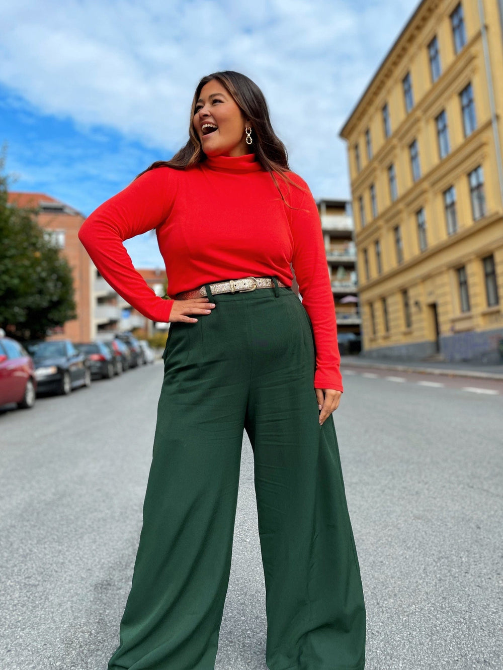 Dianas Vintage bukser Hepburn Pants - dark green