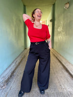 Last inn bildet i Galleri-visningsprogrammet, Dianas Vintage bukser Hepburn Pants - black
