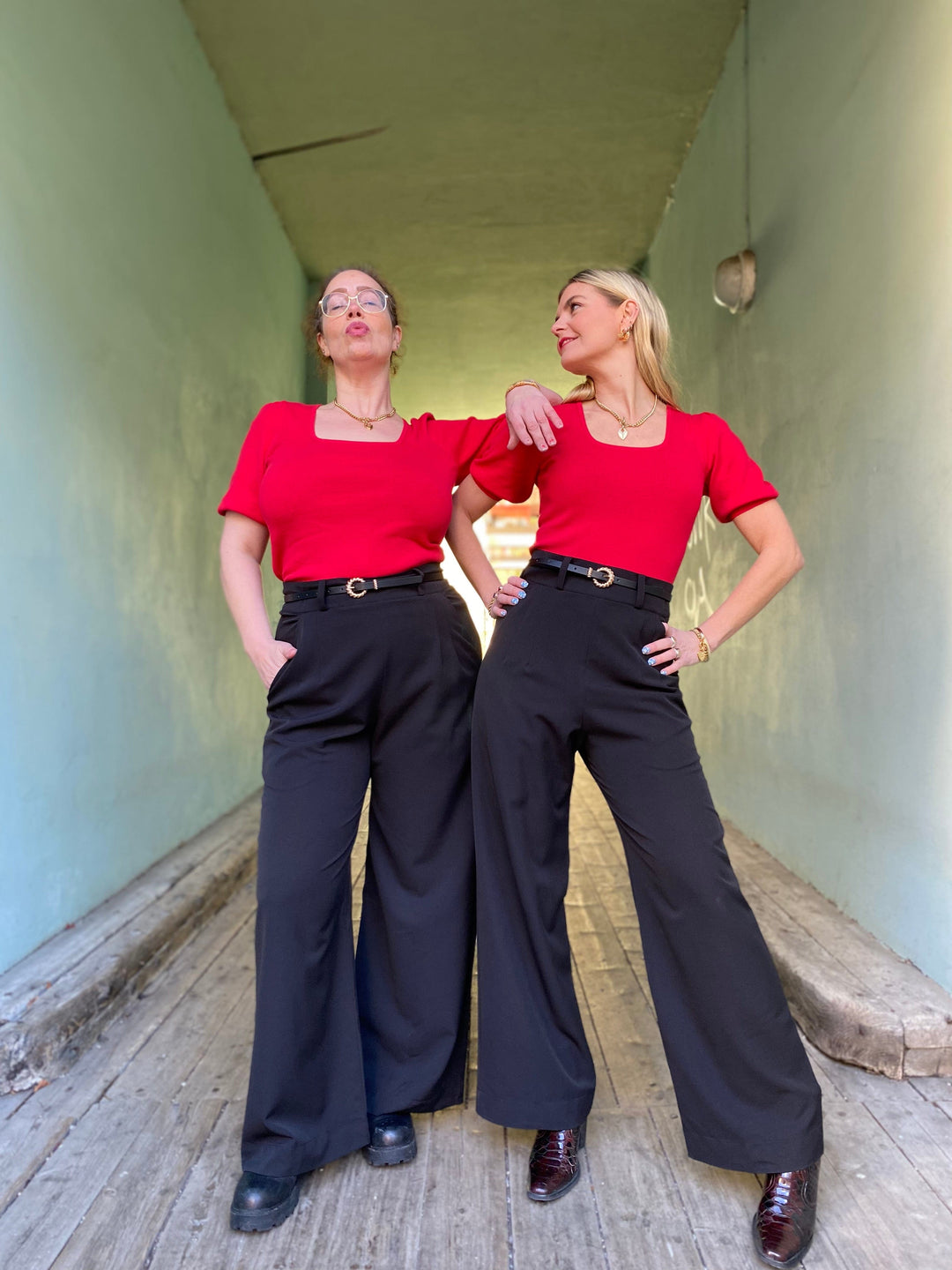 Dianas Vintage bukser Hepburn Pants - black