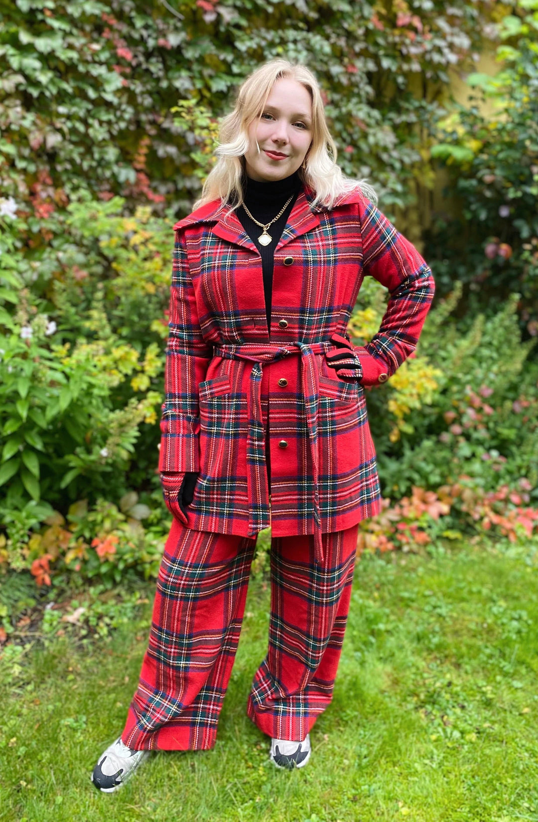 Dianas Vintage bukser Hepburn Pants - tartan