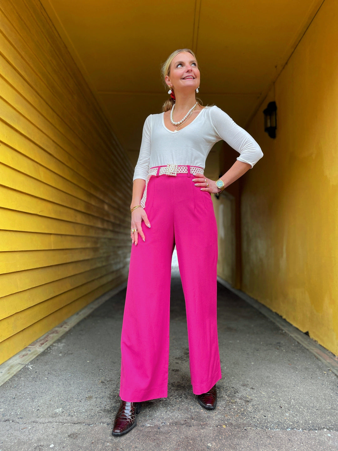 Dianas Vintage bukser Hepburn Pants - pink