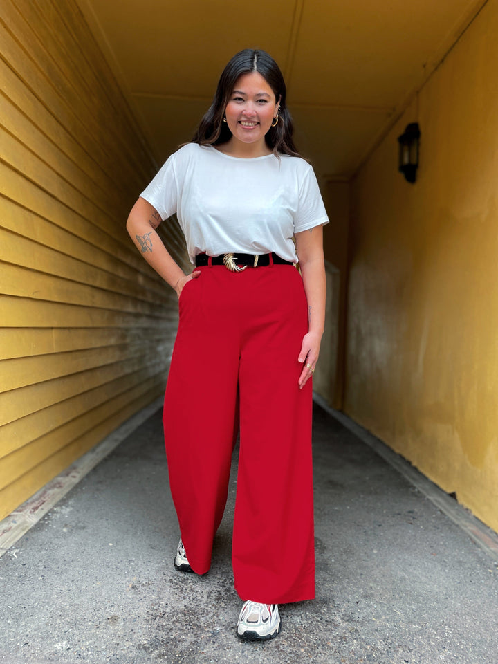 Dianas Vintage bukser Hepburn Pants - red