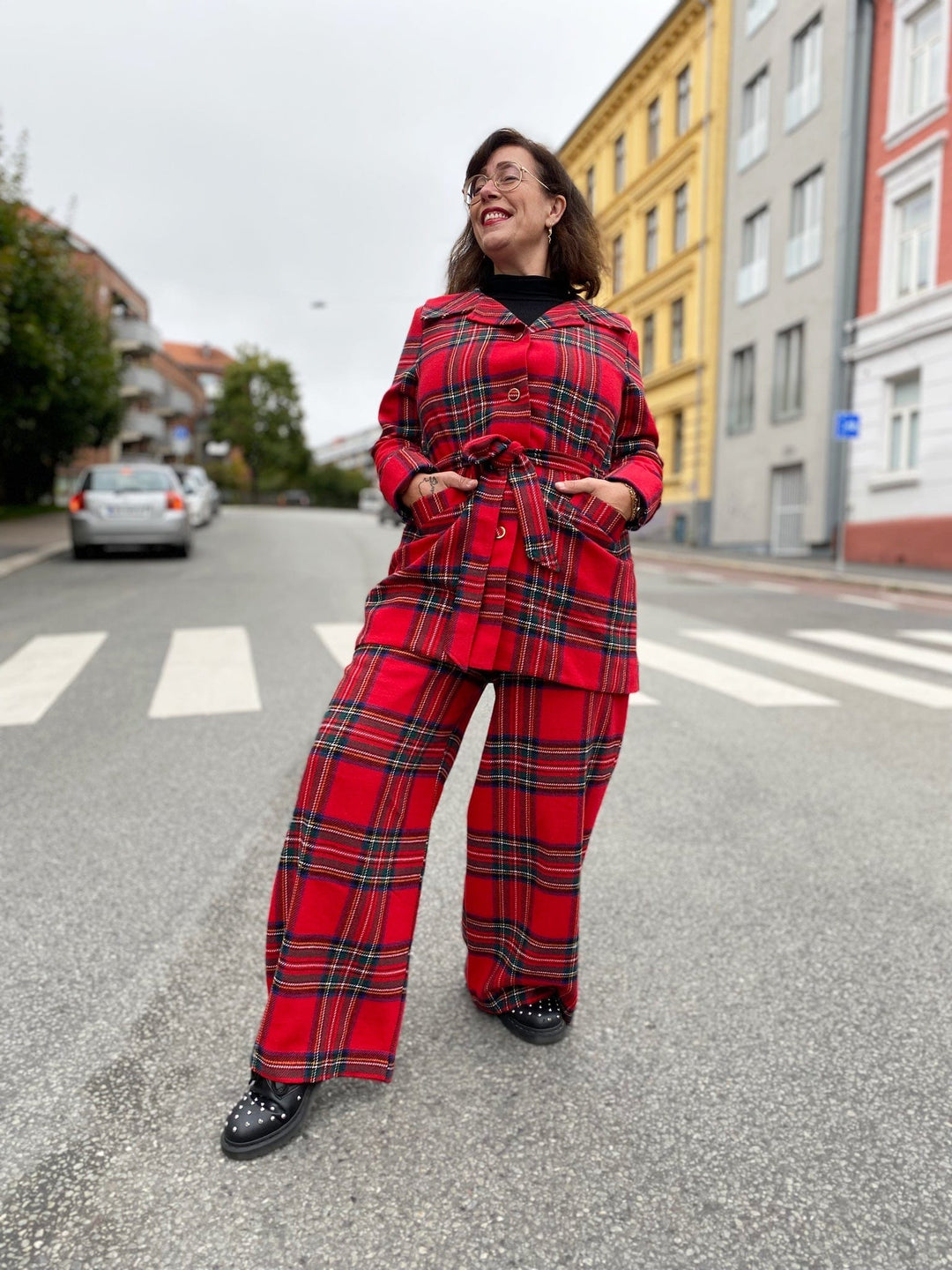 Dianas Vintage bukser Hepburn Pants - tartan