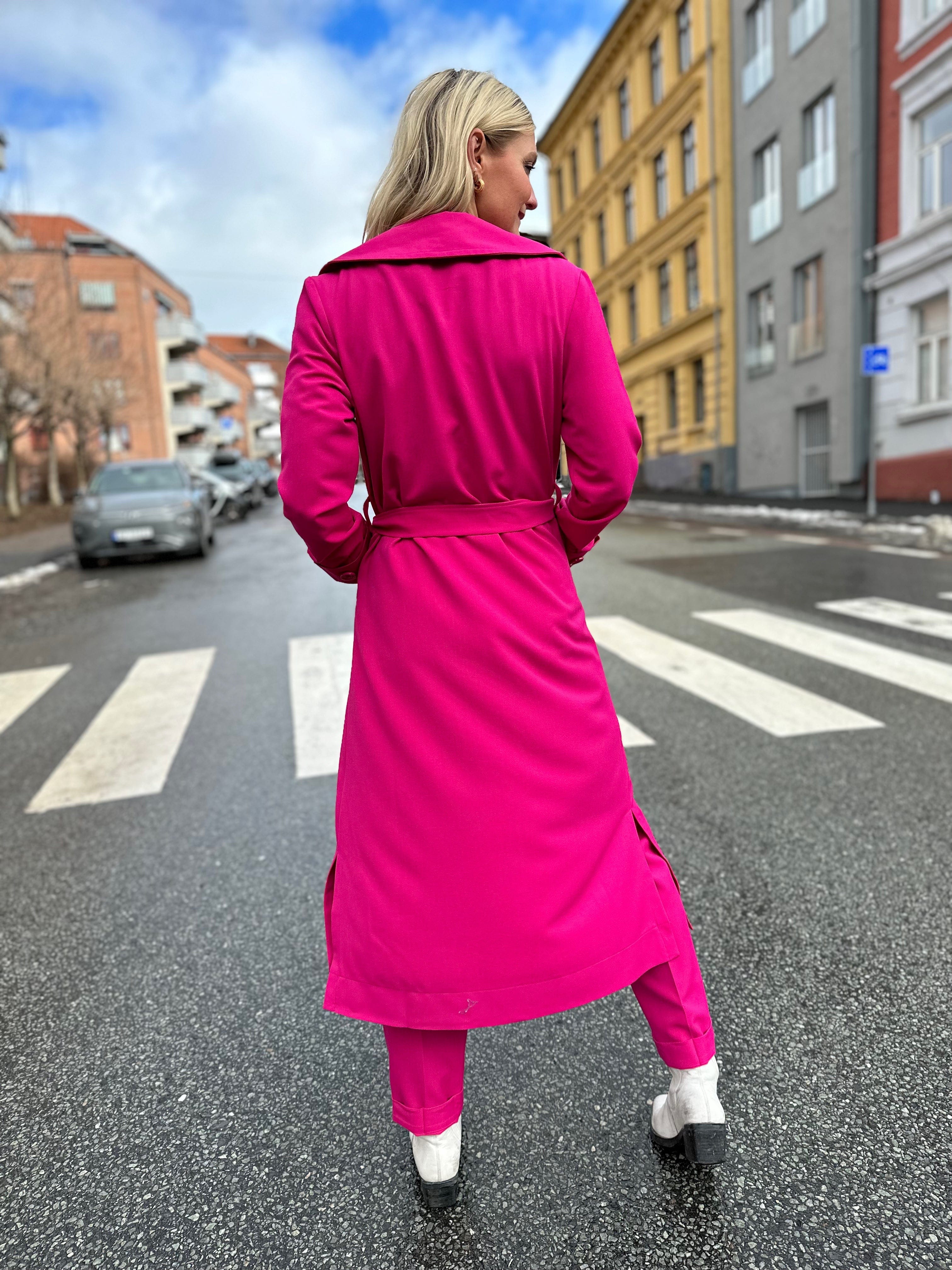 Dianas Vintage kåper Franz Coat Twill - pink
