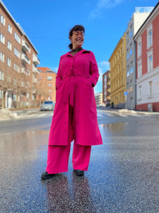 Dianas Vintage kåper Franz Coat Twill - pink