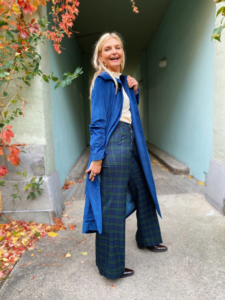 Dianas Vintage kåper Franz Coat velvet - midnight