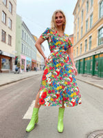 Last inn bildet i Galleri-visningsprogrammet, Dianas Vintage kjoler Betty Button dress - wildflowers
