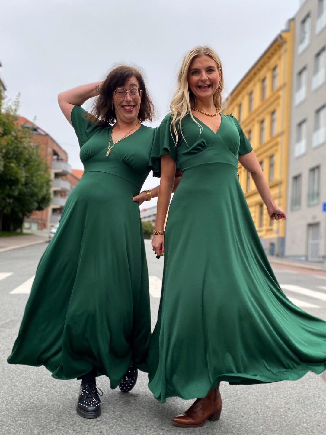 Dianas Vintage kjoler Diana Dress - emerald