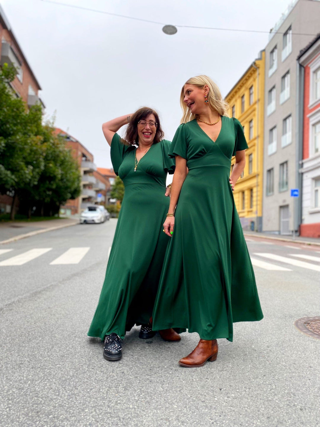 Dianas Vintage kjoler Diana Dress - emerald