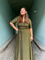 Last inn bildet i Galleri-visningsprogrammet, Dianas Vintage kjoler Diana Dress - gold glitter
