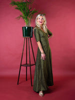 Last inn bildet i Galleri-visningsprogrammet, Dianas Vintage kjoler Diana Dress - gold glitter
