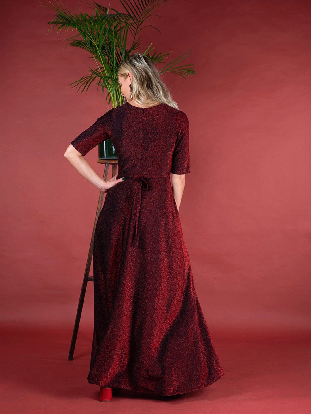 Dianas Vintage kjoler Diana Dress - red glitter