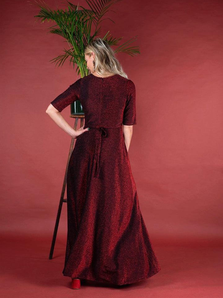 Dianas Vintage kjoler Diana Dress - red glitter