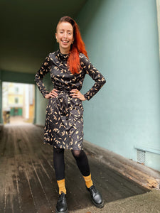 Dianas Vintage kjoler Frida Dress - leaves