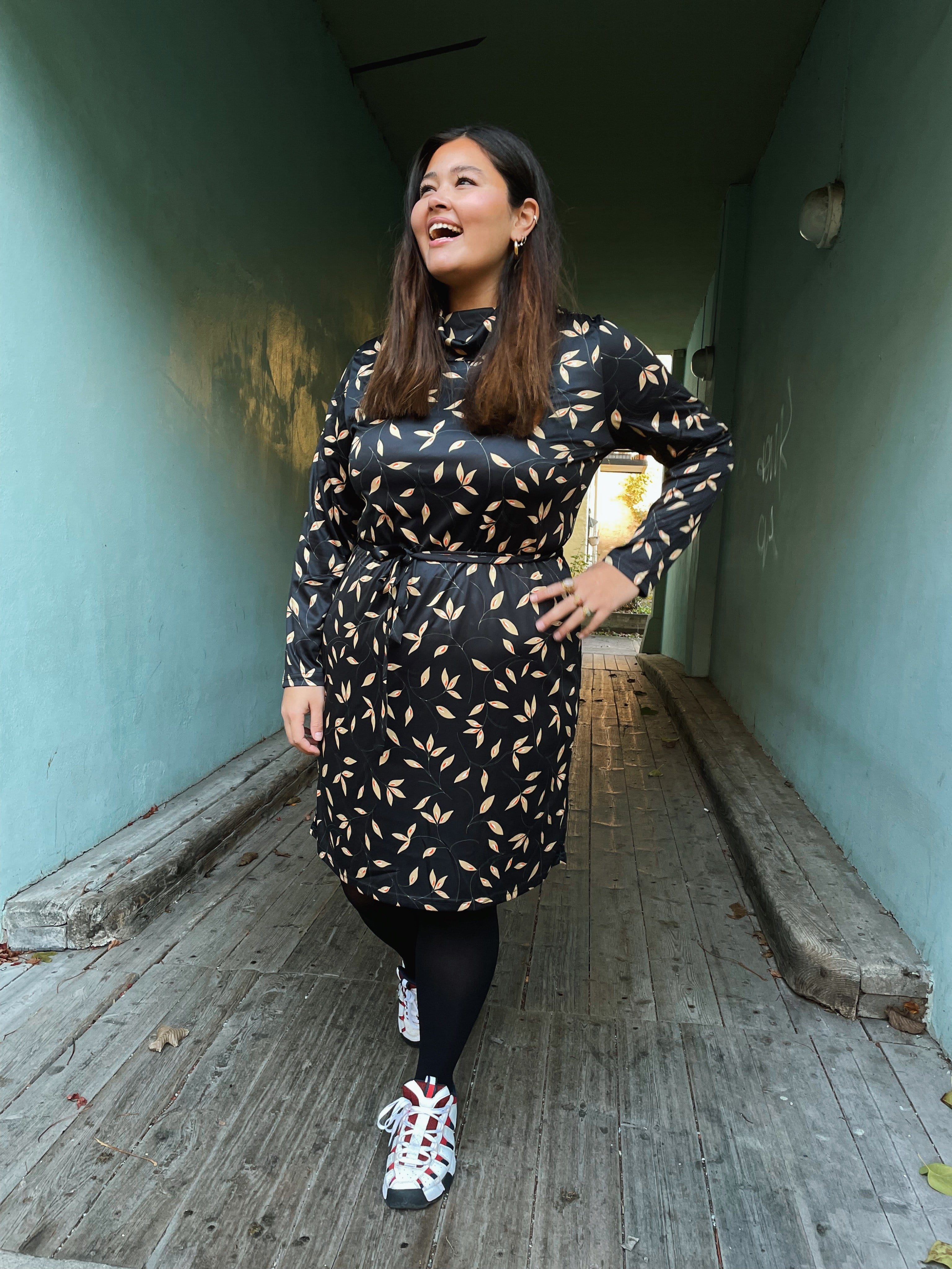 Dianas Vintage kjoler Frida Dress - leaves
